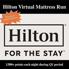 Colchão virtual Hilton Run Q1 1300 pontos bônus por noite comprar usado  Enviando para Brazil