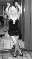 Black ruched ruffle for sale  SHEFFIELD