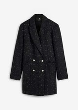 Bouclé longblazer glitzerfäd gebraucht kaufen  Deutschland