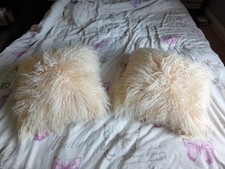 Mongolian wool cushions for sale  TILBURY