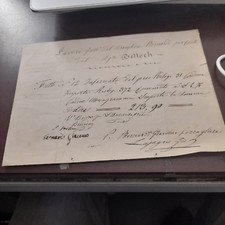 Documento 1890 lavori usato  Torino