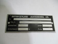 Typenschild schild british gebraucht kaufen  Goch