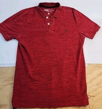 Camisa polo masculina Aeropostale vermelha elástica mistura de algodão média comprar usado  Enviando para Brazil