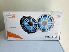 Hertz HMX 8 Alto-falantes Coaxiais Marinhos com LEDs RGB, Grades Cinza, Par 8”, usado comprar usado  Enviando para Brazil