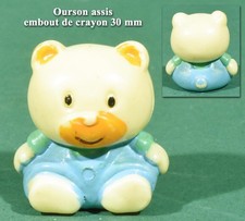 Ourson assis embout d'occasion  Auvers-sur-Oise