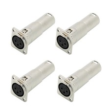 3 pinos máx. Plugue adaptador conector de áudio XLR traseiro fêmea para XLR macho 2,5 mm² comprar usado  Enviando para Brazil