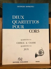 Georges barboteu quartettos d'occasion  Rennes