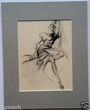 Lady relaxing illustration for sale  Frederick