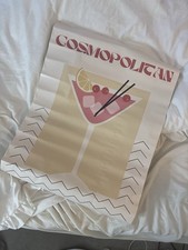 Cocktail cosmopolition poster for sale  HESSLE