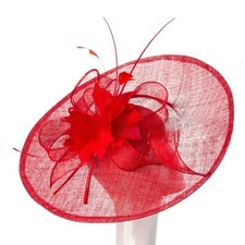 Chapéu de casamento burlesco grande fascinador Millinery festa corrida comprar usado  Enviando para Brazil