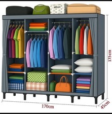 Armario de Lona, Armarios Portátil de Cuatro Columnas para Dormitorio, Nuevo Diseño Base segunda mano  Embacar hacia Mexico