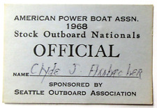 1968 official apba for sale  Seattle