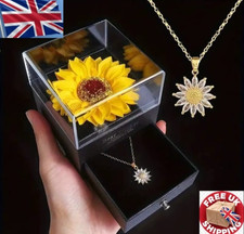 Sunflower necklace gift for sale  OLDHAM