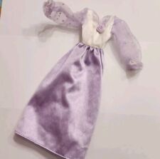 VESTIDO DE BONECA BARBIE ROXO E BRANCO LONGO MARCADO ESTILO MODA FOFO comprar usado  Enviando para Brazil