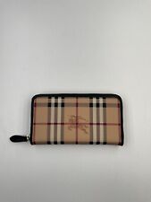 Usado, Carteira autêntica BURBERRY Haymarket xadrez com zíper ao redor comprar usado  Enviando para Brazil