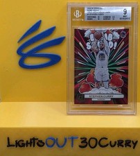 23-24 Donruss BOMB SQUAD Halo Lazer Vermelho/Verde STEPHEN CURRY #/75 BGS 9 Estado perfeito, usado comprar usado  Enviando para Brazil