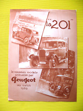 Peugeot 201 nouveau d'occasion  Expédié en Belgium