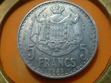 Monaco francs 1945 d'occasion  Franqueville-Saint-Pierre