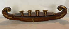 Vintage wooden brass for sale  NOTTINGHAM