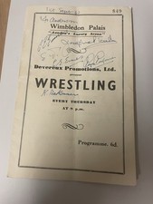 Vintage wrestling programme for sale  WALTHAM ABBEY