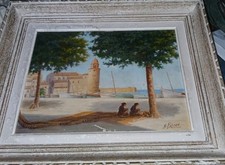 Tableau huile carton d'occasion  Bardos