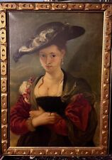 Antique painting chapeau d'occasion  Expédié en Belgium