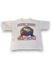 Camiseta Vintage 1997 Michael Jackson Heal The World History World Tour GG comprar usado  Enviando para Brazil