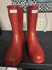 glossy hunter boots red for sale  Lexington