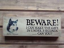 Alaskan malamute sign for sale  WISBECH