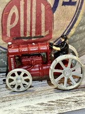 Brinquedo vintage para trator e agricultor de ferro fundido Fordson arcade vermelho e prata comprar usado  Enviando para Brazil