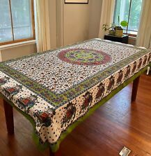 Block print tablecloth for sale  Brookline