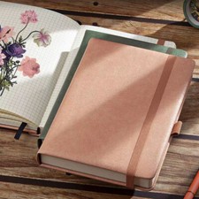 Bloco de notas diário papel gráfico grade couro macio 320 páginas para design comprar usado  Enviando para Brazil