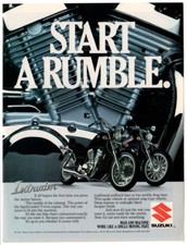 1986 SUZUKI Intruder Motorcycle vintage impressão original AD - Motor de foto de duas bicicletas comprar usado  Enviando para Brazil