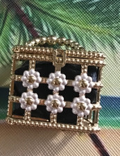 Gold basket purse for sale  Litchfield