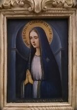 RARO Madonna Regina Caelorum Impressionante Pintura Ícone FEITA À MÃO Tempera Ouro , usado comprar usado  Enviando para Brazil