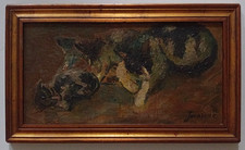 Dipinto olio masonite usato  Roma