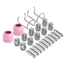 Punta de consumibles antorcha cortadora de plasma 24 piezas aplicable para procesamiento de metales hágalo usted mismo segunda mano  Embacar hacia Mexico