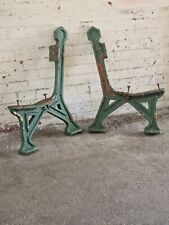 Par de extremidades de banco de jardim antigas vitorianas de ferro fundido. Muito pesado  comprar usado  Enviando para Brazil