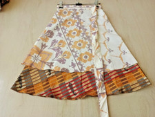 Saia Boho Cigana Feminina Vintage 100% Seda L28' Reversível 2 Camadas, usado comprar usado  Enviando para Brazil