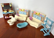 Vaidade Fisher Price Loving Family casa de bonecas banheiro banheira - 2008 comprar usado  Enviando para Brazil
