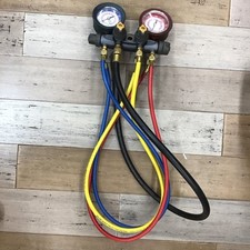 Colector de 4 válvulas Yellow Jacket Brute-II con mangueras e medidores (usado) segunda mano  Embacar hacia Mexico