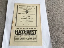 Nelson morecambe football for sale  YORK