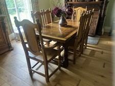 Solid oak dining for sale  ALDERLEY EDGE