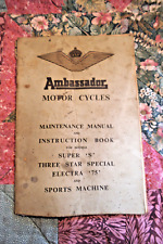 Ambassador motor cycle for sale  IPSWICH