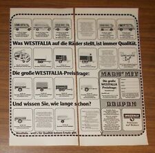 Seltene werbung westfalia gebraucht kaufen  Legden