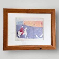 Folk art framed for sale  KETTERING