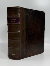1577 Bishop's Bible; Quarto Edition Antique English Bible 1500s "Treacle" - RARE comprar usado  Enviando para Brazil