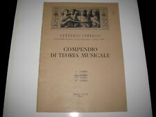 Compendio teoria musicale usato  Como