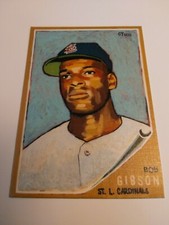 Impressão de cartão de arte de beisebol de Bob Gibson 1962 comprar usado  Enviando para Brazil