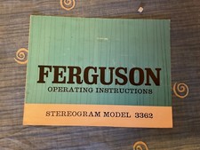 Rare ferguson stereogram for sale  WALSALL